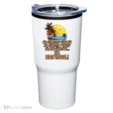 Retired For The Construction Worker Tumbler