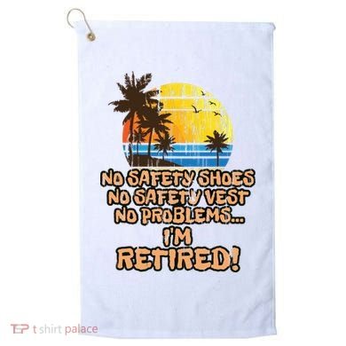 Retired For The Construction Worker Golf Towel