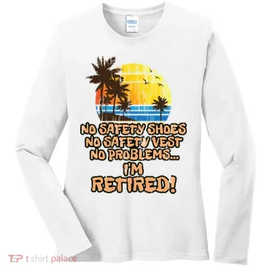 Retired For The Construction Worker Women's Long Sleeve Shirt