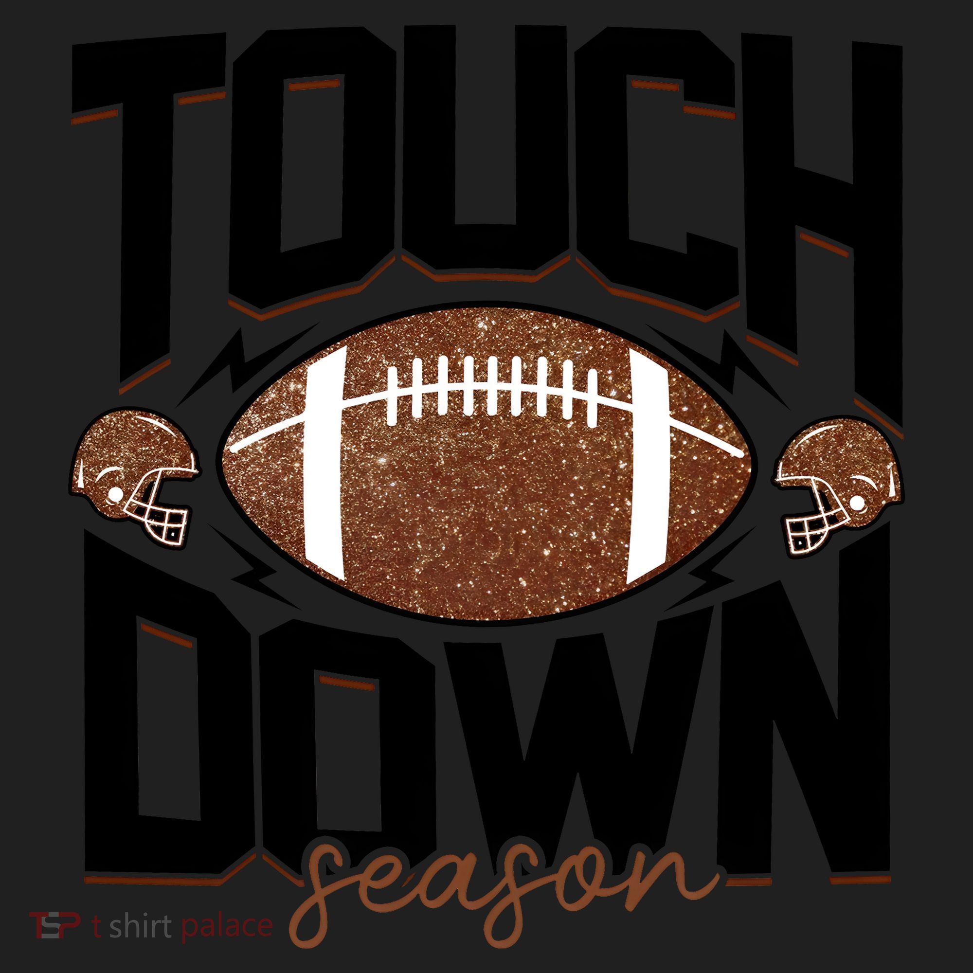 Retro Football Touch Down Season Women's Sweatshirt