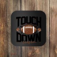 Retro Football Touch Down Season Coaster thumb 0