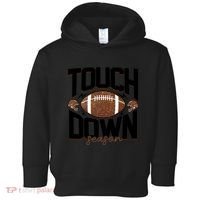 Retro Football Touch Down Season Toddler Hoodie thumb 0