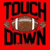Retro Football Touch Down Season Santa Hat thumb 1