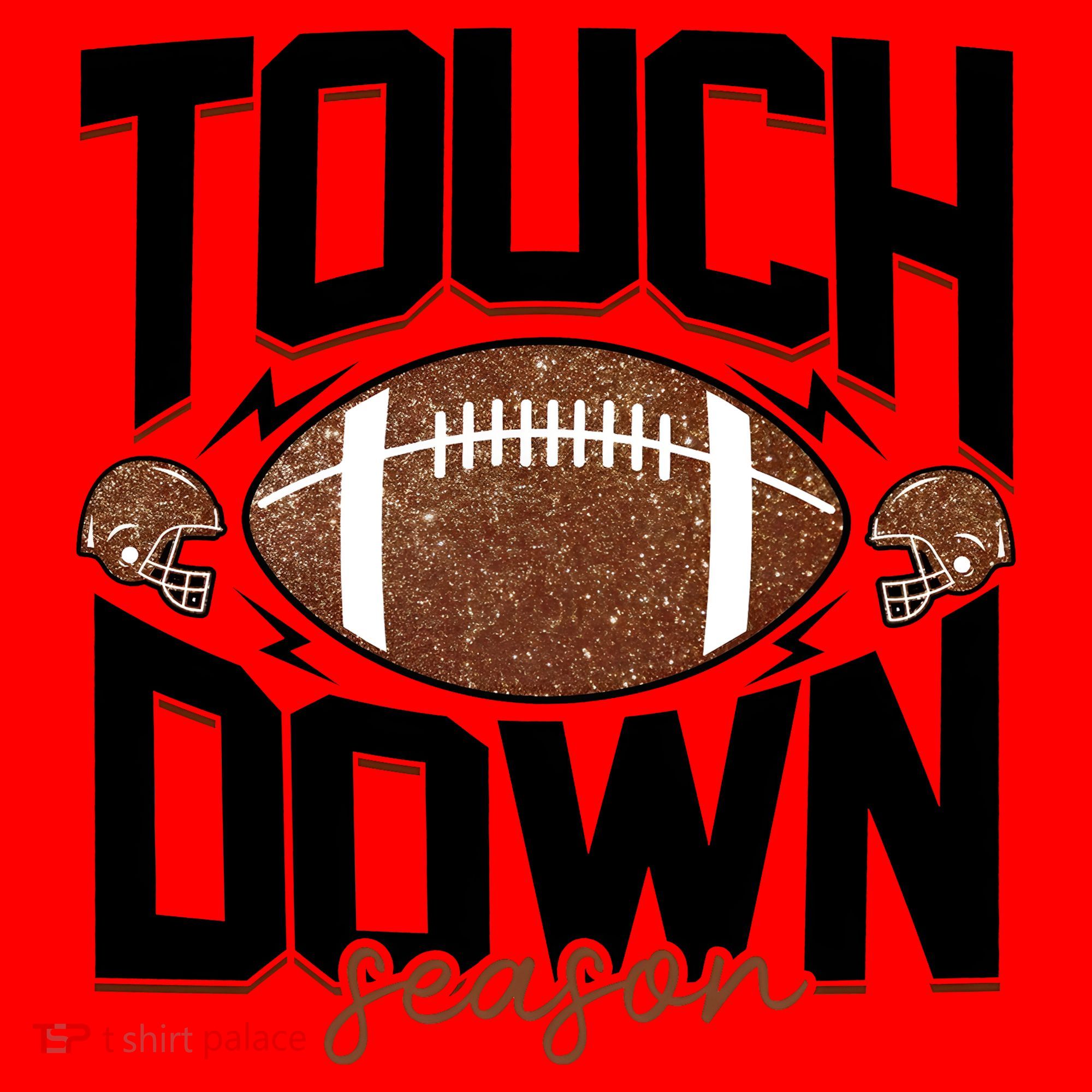 Retro Football Touch Down Season Santa Hat
