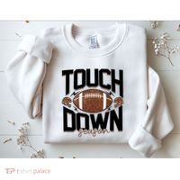 Retro Football Touch Down Season Sweatshirt thumb 2