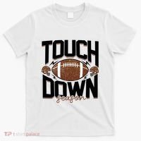 Retro Football Touch Down Season T-Shirt thumb 0