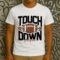 Retro Football Touch Down Season T-Shirt thumb 3