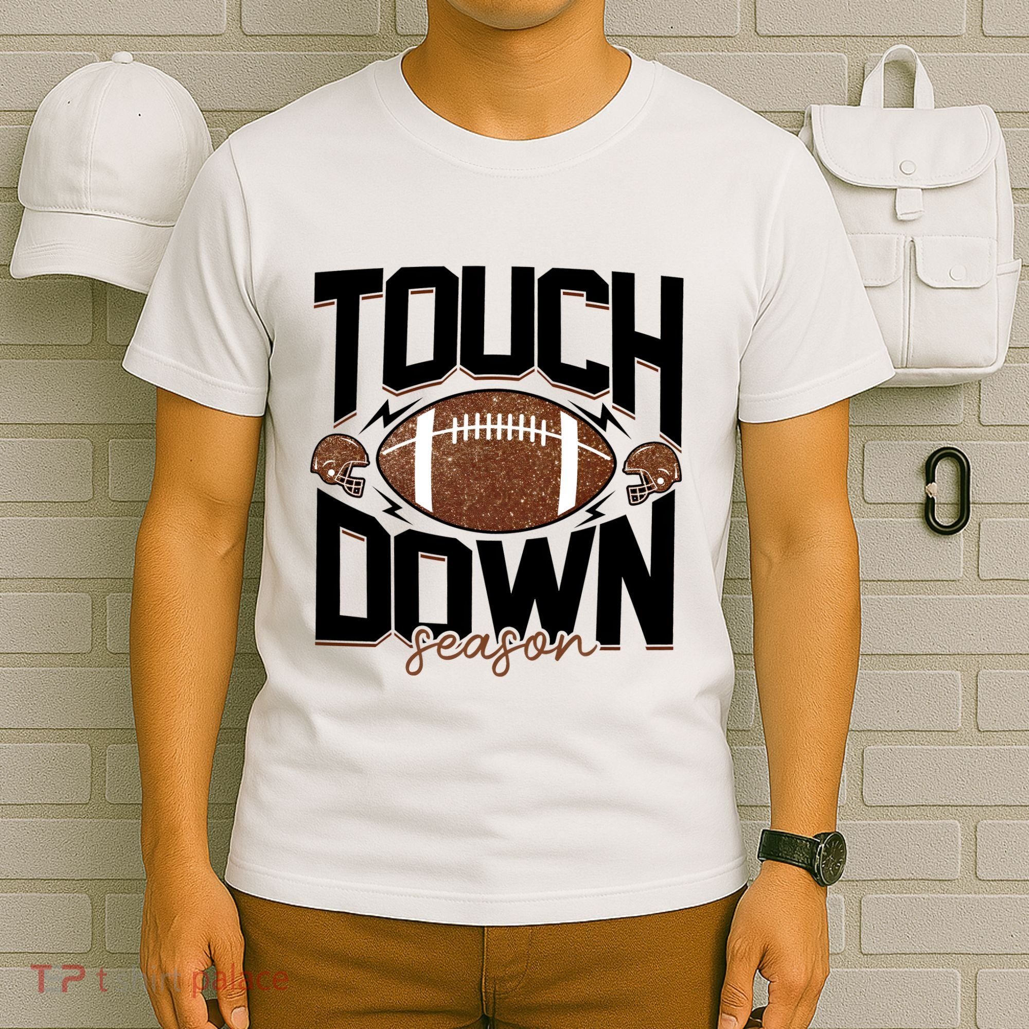 Retro Football Touch Down Season T-Shirt