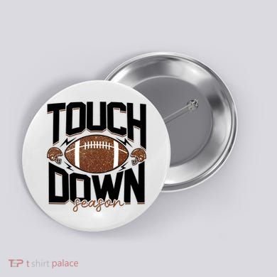 Retro Football Touch Down Season Button