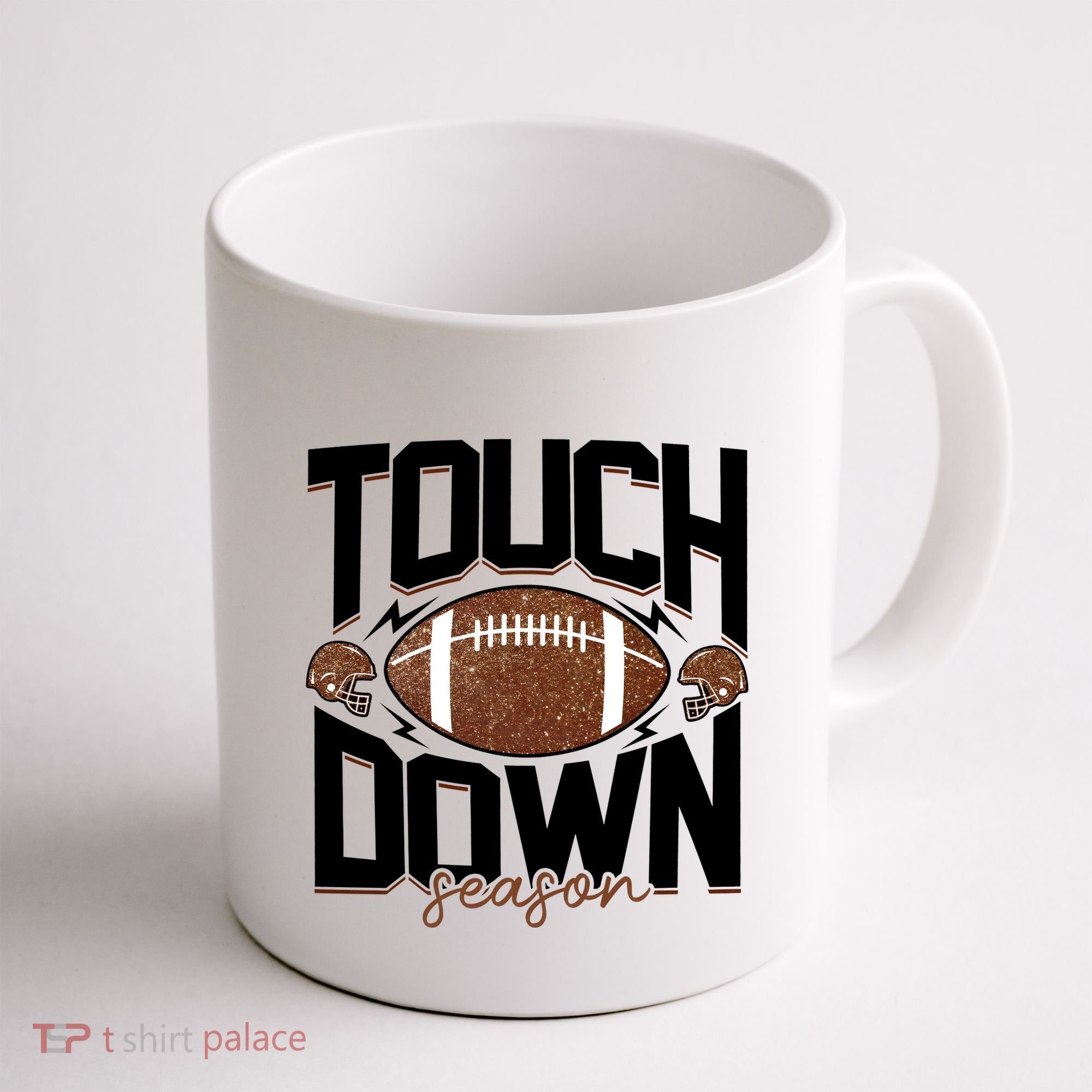 Retro Football Touch Down Season Coffee Mug