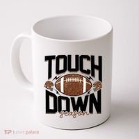 Retro Football Touch Down Season Coffee Mug thumb 0