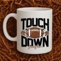 Retro Football Touch Down Season Coffee Mug thumb 2
