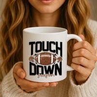Retro Football Touch Down Season Coffee Mug thumb 3