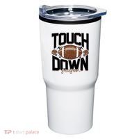 Retro Football Touch Down Season Tumbler thumb 0