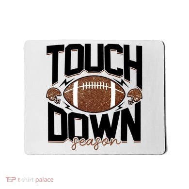 Retro Football Touch Down Season Mousepad