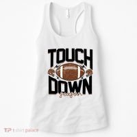 Retro Football Touch Down Season Women's Tank Top thumb 0