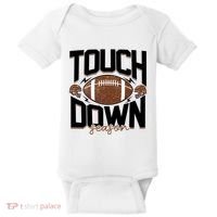 Retro Football Touch Down Season Baby Bodysuit thumb 0