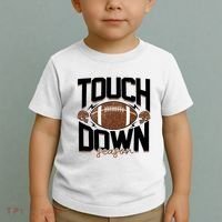 Retro Football Touch Down Season Toddler T-Shirt thumb 2
