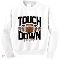 Retro Football Touch Down Season Kids Sweatshirt thumb 0