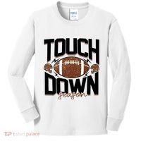 Retro Football Touch Down Season Kids Long Sleeve Shirt thumb 0