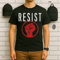 Resist Fist T Be Part Of The Resistance Anti Trump T-Shirt thumb 6