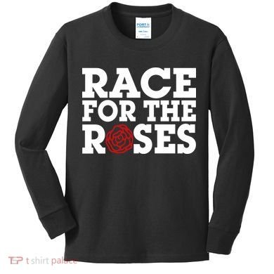 Race For The Roses Kids Long Sleeve Shirt