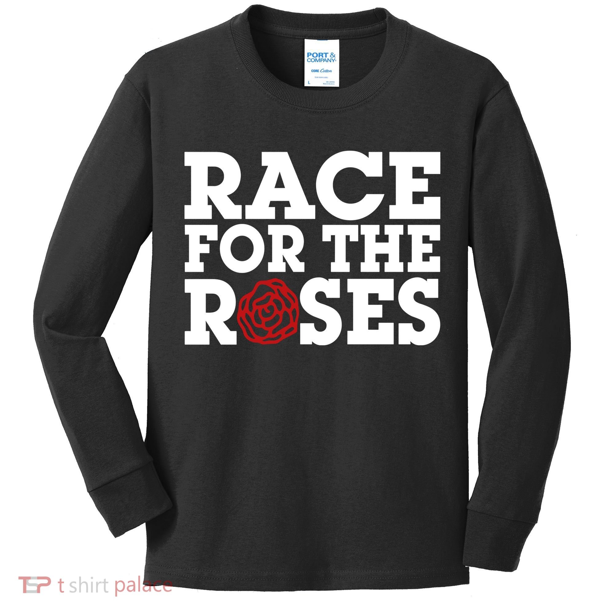 Race For The Roses Kids Long Sleeve Shirt