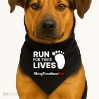 Run for Their Lives USA-Made Doggie Bandana thumb 1