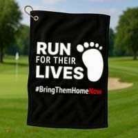 Run for Their Lives Golf Towel thumb 1