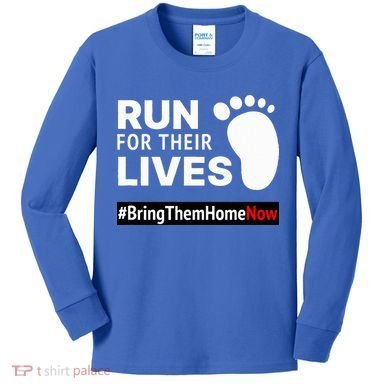 Run for Their Lives Kids Long Sleeve Shirt