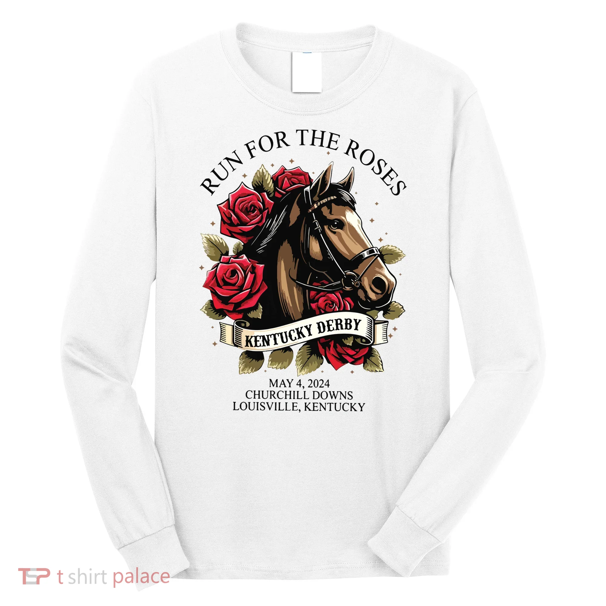 Run For The Roses 150th Anniversary Long Sleeve Shirt