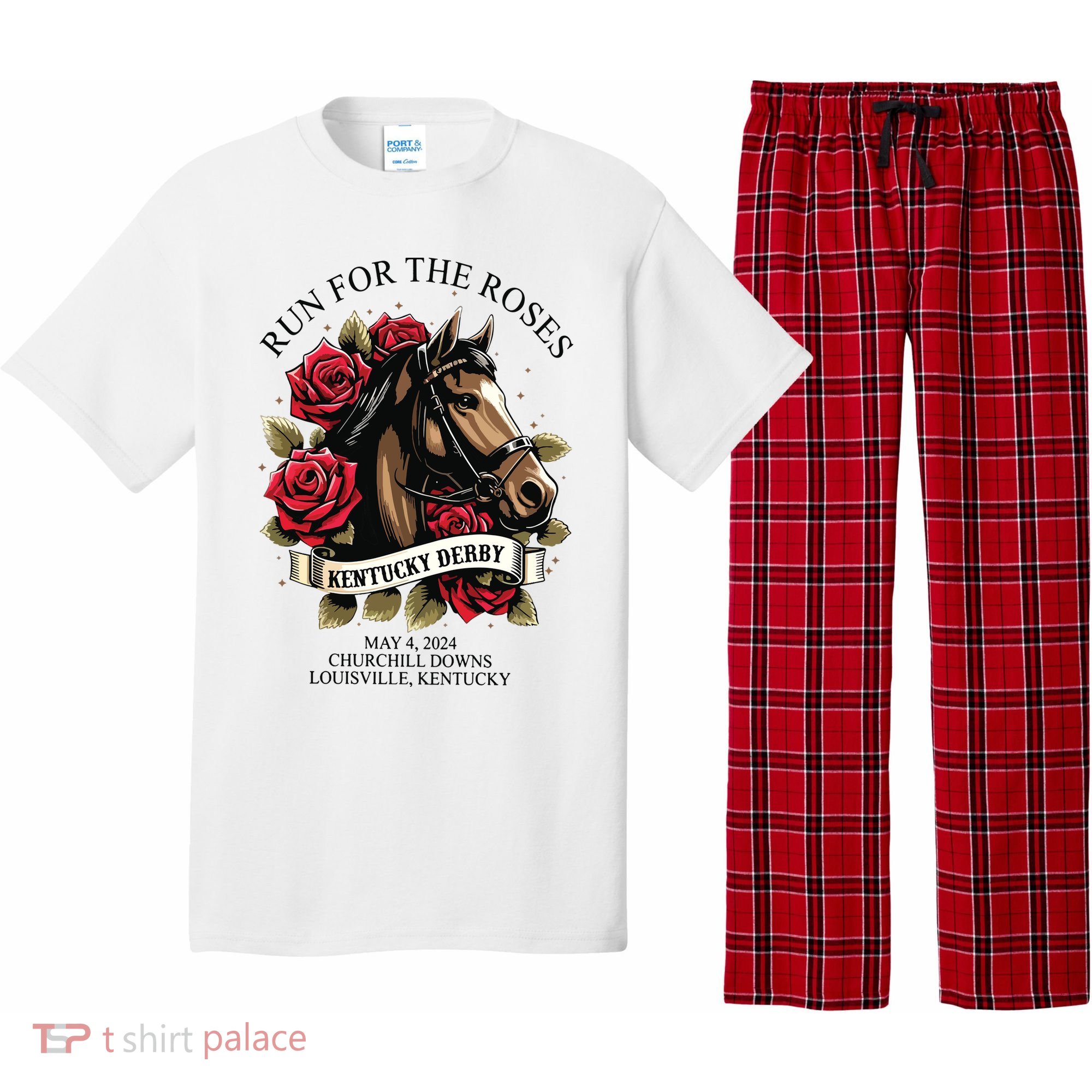 Run For The Roses 150th Anniversary Pajama Set