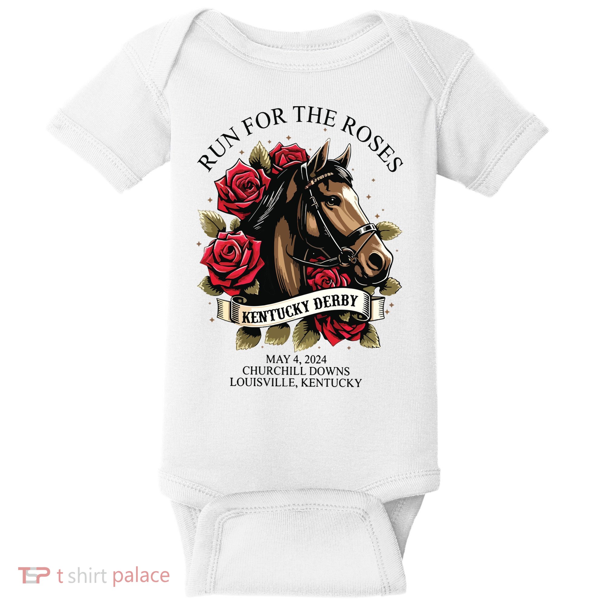 Run For The Roses 150th Anniversary Baby Bodysuit