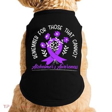 Remember For Thise That Cannot Alzheimers Awareness Doggie Tank