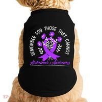Remember For Thise That Cannot Alzheimers Awareness Doggie Tank thumb 0