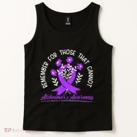 Remember For Thise That Cannot Alzheimers Awareness Tank Top thumb 2