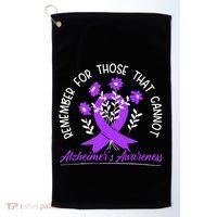 Remember For Thise That Cannot Alzheimers Awareness Golf Towel thumb 0