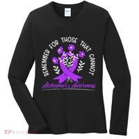 Remember For Thise That Cannot Alzheimers Awareness Women's Long Sleeve Shirt thumb 0
