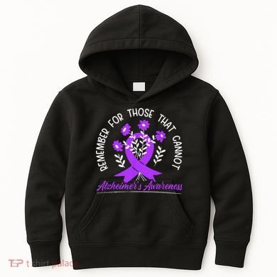 Remember For Thise That Cannot Alzheimers Awareness Kids Hoodie