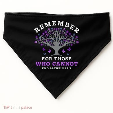 Remember For Those Who Cannot AlzheimerS Awareness USA-Made Doggie Bandana
