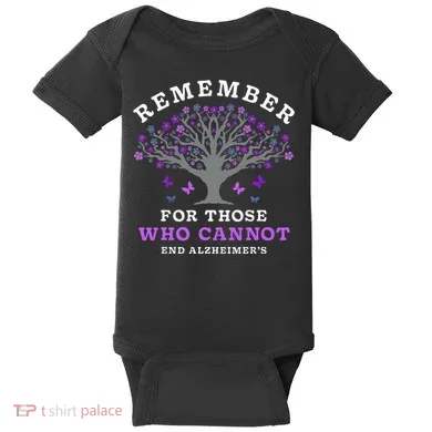 Remember For Those Who Cannot AlzheimerS Awareness Baby Bodysuit