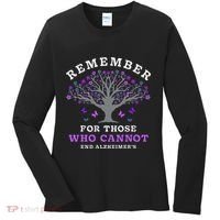 Remember For Those Who Cannot AlzheimerS Awareness Women's Long Sleeve Shirt thumb 0