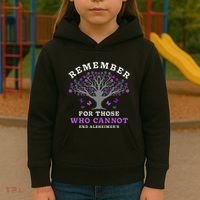 Remember For Those Who Cannot AlzheimerS Awareness Kids Hoodie thumb 3