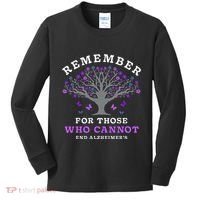 Remember For Those Who Cannot AlzheimerS Awareness Kids Long Sleeve Shirt thumb 0