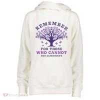 Remember For Those Who Cannot AlzheimerS Awareness Dementia Womens Funnel Neck Pullover Hood thumb 0