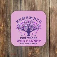 Remember For Those Who Cannot AlzheimerS Awareness Dementia Coaster thumb 0