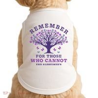 Remember For Those Who Cannot AlzheimerS Awareness Dementia Doggie Tank thumb 0