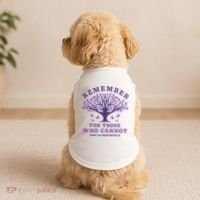 Remember For Those Who Cannot AlzheimerS Awareness Dementia Doggie Tank thumb 2