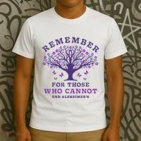 Remember For Those Who Cannot AlzheimerS Awareness Dementia T-Shirt thumb 3