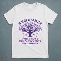 Remember For Those Who Cannot AlzheimerS Awareness Dementia T-Shirt thumb 5